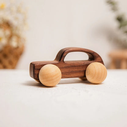 Baby Wooden Car Toy | Montessori Beech Wood Car