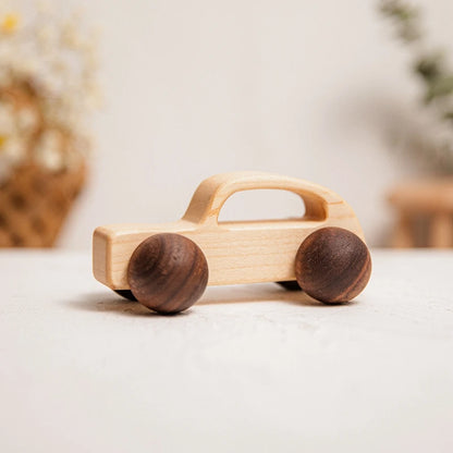 Baby Wooden Car Toy | Montessori Beech Wood Car