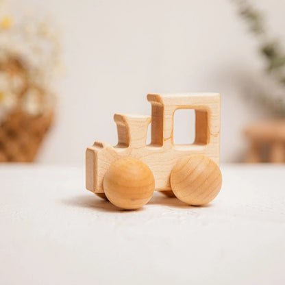 Baby Wooden Car Toy | Montessori Beech Wood Car