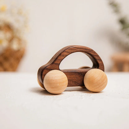 Baby Wooden Car Toy | Montessori Beech Wood Car