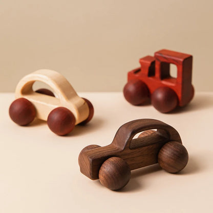 Baby Wooden Car Toy | Montessori Beech Wood Car