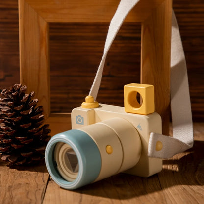 Montessori Baby Kaleidoscope Camera | Wooden Educational Toy for Cognitive Development