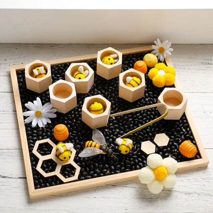 Wooden Bee Puzzle | Early Learning Matching Game