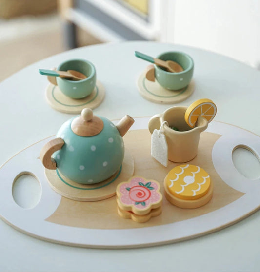 Wooden Afternoon Tea Set – Pretend Play & Learning Toy
