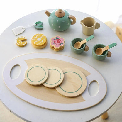 Wooden Afternoon Tea Set – Pretend Play & Learning Toy