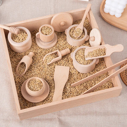 Montessori Sensory Toys Set | Wooden Simulation Educational Toy