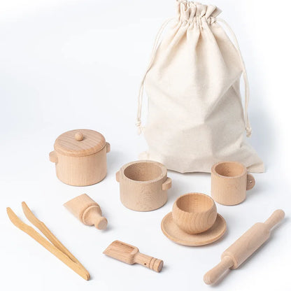 Montessori Sensory Toys Set | Wooden Simulation Educational Toy