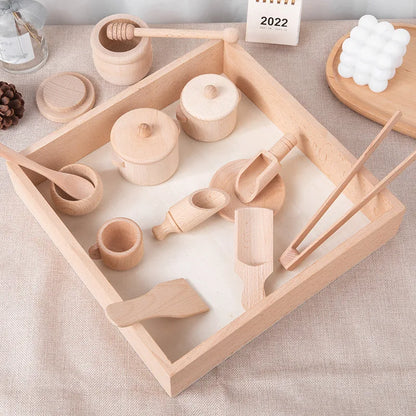 Montessori Sensory Toys Set | Wooden Simulation Educational Toy