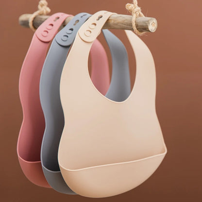 Waterproof Baby Silicone Bib | Newborn Accessories