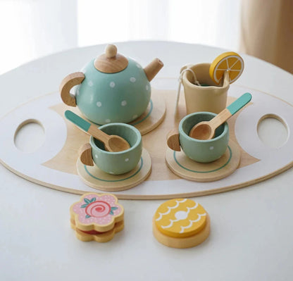 Wooden Afternoon Tea Set – Pretend Play & Learning Toy