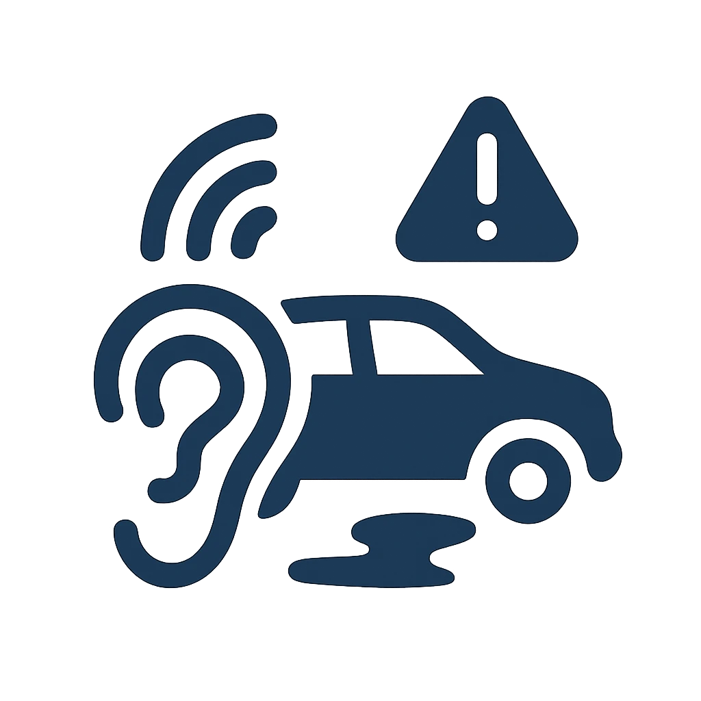 An icon representing the traffic awareness feature of the open ear bone conduction headphones.